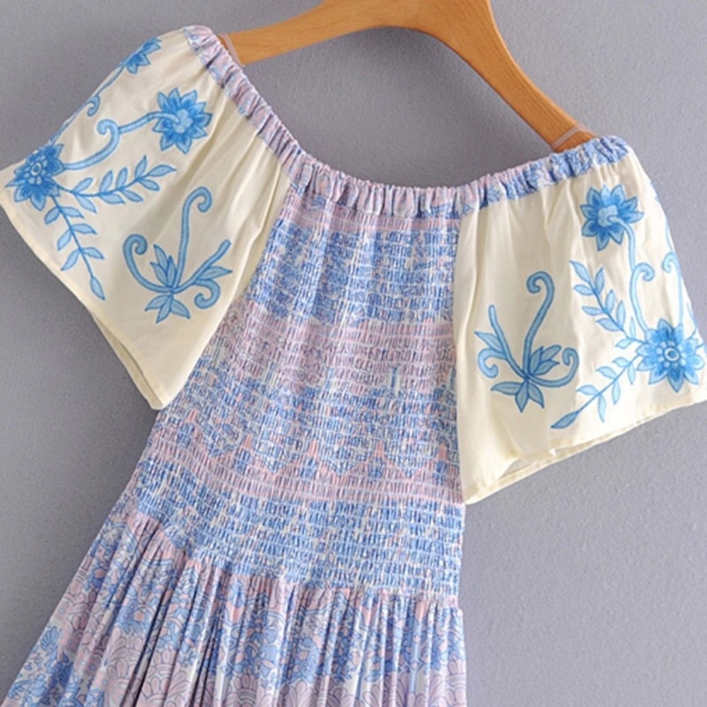5⭐️ FAV BESTSELLER Smocked Hummingbird Nap Maxi Dress - Picture 4 of 7